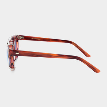sunglasses welt with clip silver blue tbd eyewear lateral made in Italy