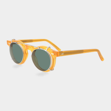 sunglasses welt with clip silver bottle green tbd eyewear total handcrafted in Italy
